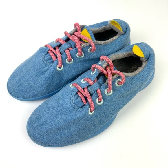 Allbirds Wool Runners Mens 8 Light Blue Special Edition Lace Up Shoes - Picture 1 of 9
